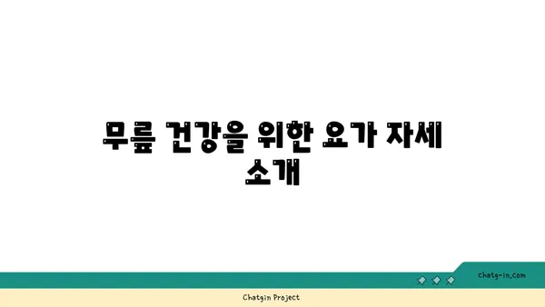 무릎 건강에 좋은 요가 명상법