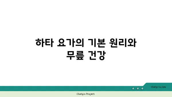 무릎 통증 완화에 좋은 하타 요가 동작
