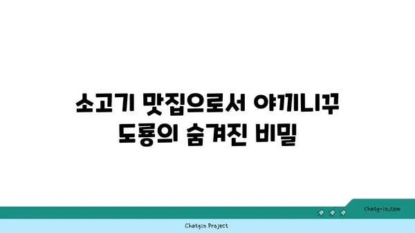 야끼니꾸 도룡, 대전 엑스포 소고기맛집