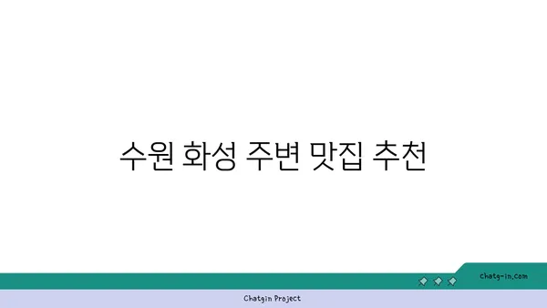 수원 화성: 수원 여행의 백미