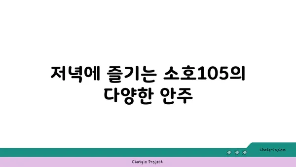 도룡동 소호105 점심 식사, 저녁 안주