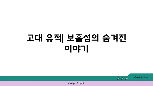 역사적 유산과 아름다운 경치: 필리핀 보홀섬의 매력