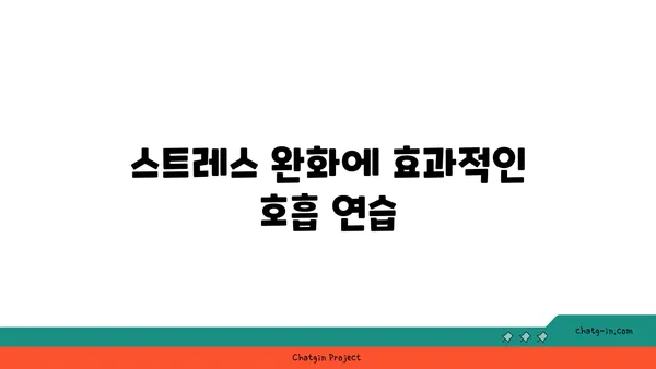 요가의 호흡법으로 스트레스 해소