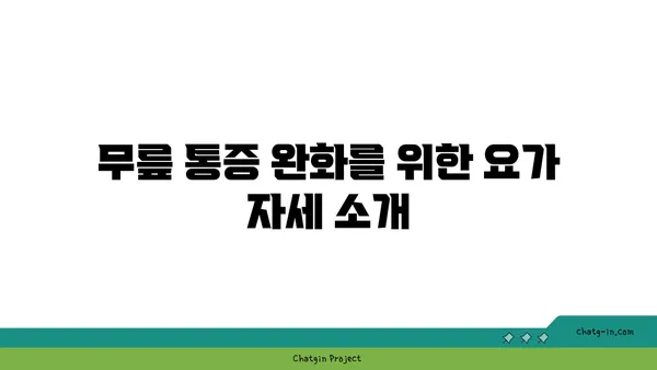 무릎 보호를 위한 저강도 요가 스트레칭