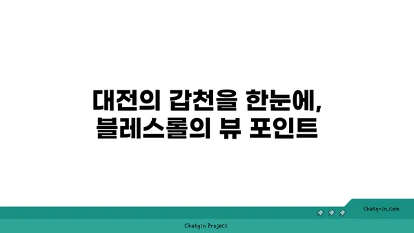 대전 엑스포에 위치한 갑천 뷰맛집 블레스롤