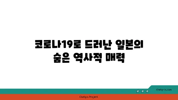 일본의 숨겨진 보물, 코로나 이후 유명해진 역사적 관광지