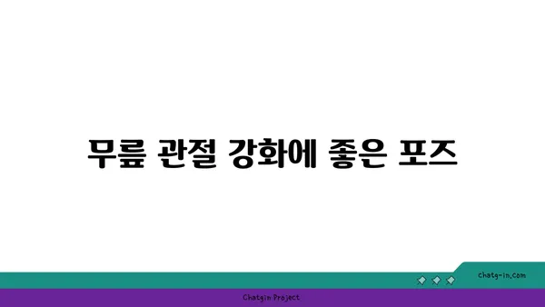 무릎 관절을 보호하는 요가 수련법