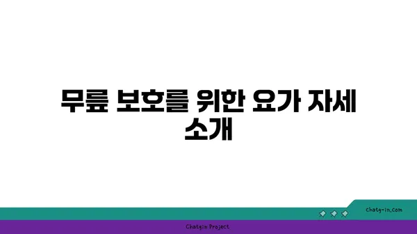 무릎에 부담을 주지 않는 요가 루틴