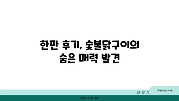 엑스포 근처 숯불닭구이, 한판 후기 모음