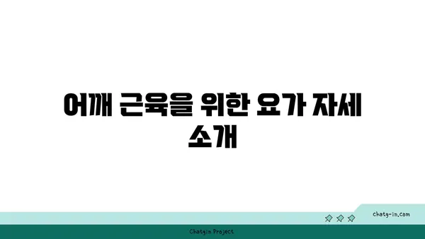 어깨 근육 강화를 위한 하타 요가 루틴