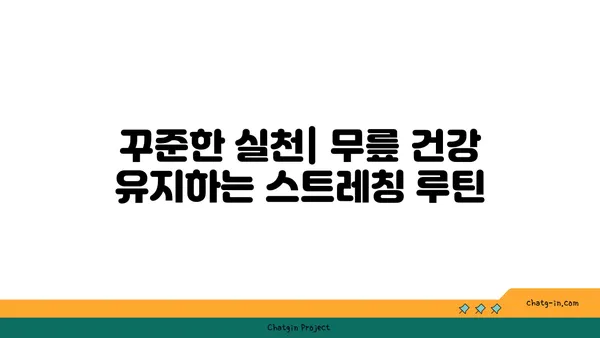무릎 건강을 위한 요가 스트레칭법