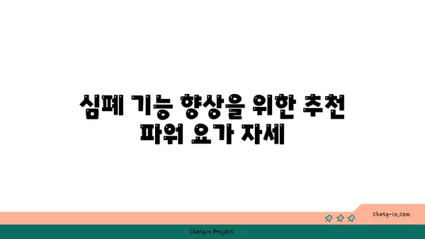 파워 요가로 심폐 기능 향상시키기
