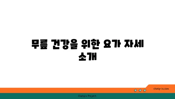 무릎 건강을 위한 요가 명상법 추천