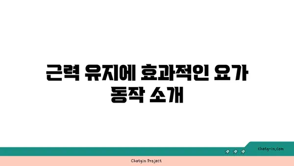 30대 남성을 위한 근력 유지 요가