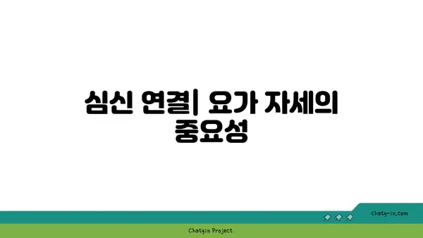 요가 자세로 몸의 중심 찾기
