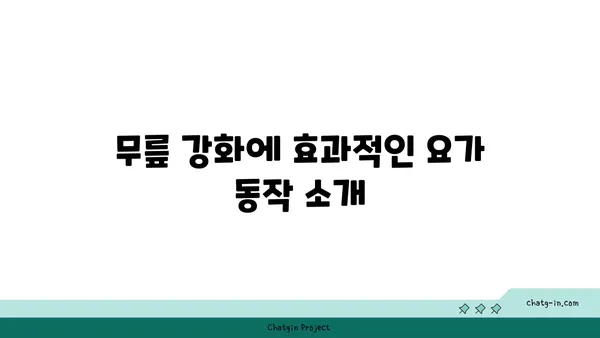 무릎 관절을 보호하는 요가 스트레칭법