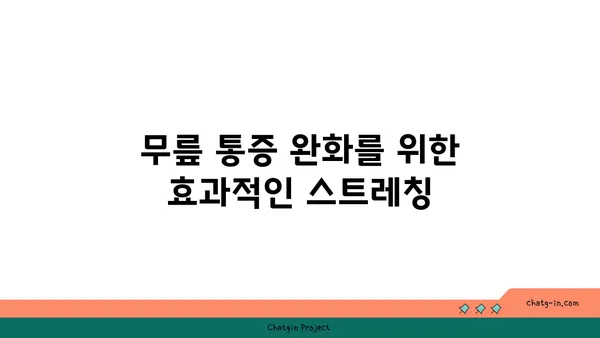무릎 보호를 위한 빈야사 요가 스트레칭