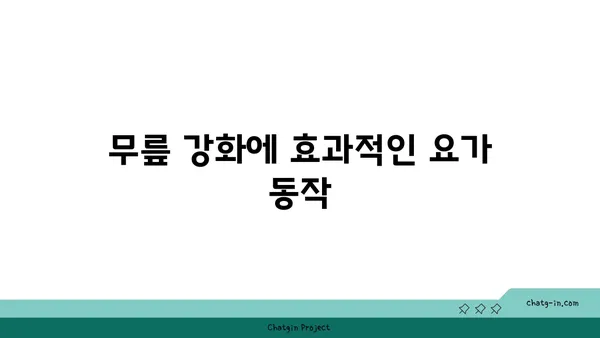 무릎 통증 예방을 위한 요가 수련법 추천