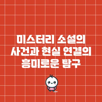 미스터리 소설의 사건과 현실 연결의 흥미로운 탐구