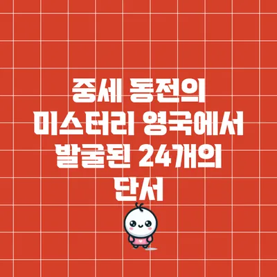 중세 동전의 미스터리: 영국에서 발굴된 24개의 단서
