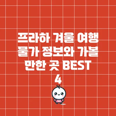 프라하 겨울 여행: 물가 정보와 가볼 만한 곳 BEST 4