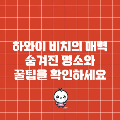 하와이 비치의 매력: 숨겨진 명소와 꿀팁을 확인하세요