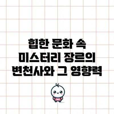 힙한 문화 속 미스터리 장르의 변천사와 그 영향력