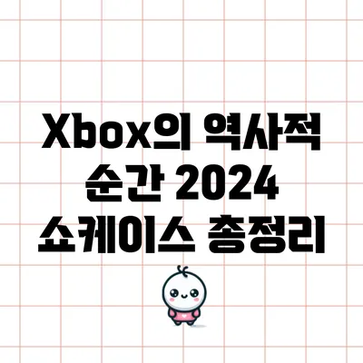 Xbox의 역사적 순간: 2024 쇼케이스 총정리