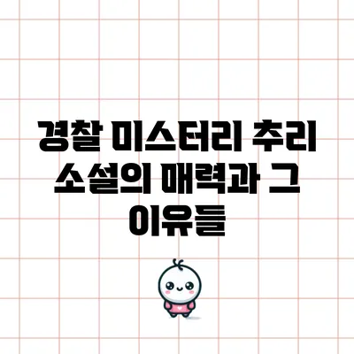 경찰 미스터리 추리 소설의 매력과 그 이유들
