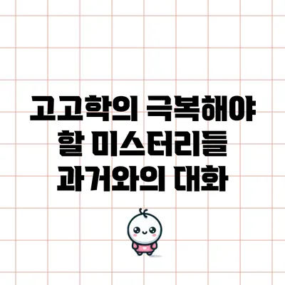 고고학의 극복해야 할 미스터리들: 과거와의 대화