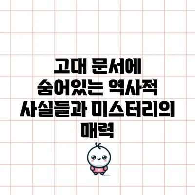 고대 문서에 숨어있는 역사적 사실들과 미스터리의 매력
