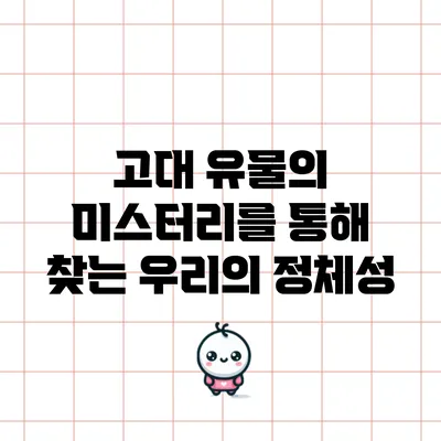 고대 유물의 미스터리를 통해 찾는 우리의 정체성