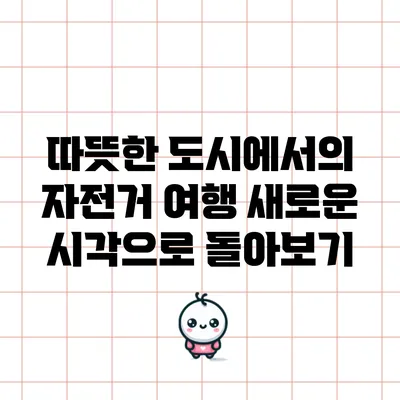 따뜻한 도시에서의 자전거 여행: 새로운 시각으로 돌아보기