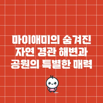 마이애미의 숨겨진 자연 경관: 해변과 공원의 특별한 매력