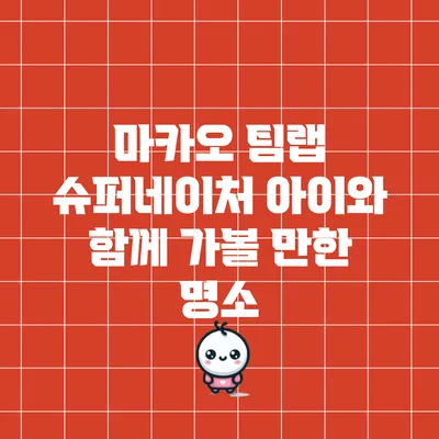 마카오 팀랩 슈퍼네이처: 아이와 함께 가볼 만한 명소