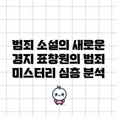 범죄 소설의 새로운 경지: 표창원의 범죄 미스터리 심층 분석
