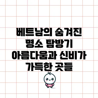 베트남의 숨겨진 명소 탐방기: 아름다움과 신비가 가득한 곳들