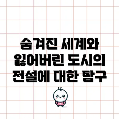 숨겨진 세계와 잃어버린 도시의 전설에 대한 탐구