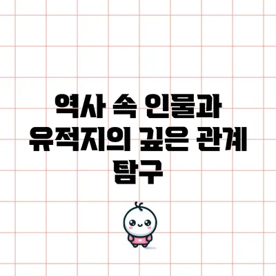 역사 속 인물과 유적지의 깊은 관계 탐구