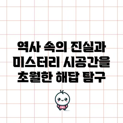 역사 속의 진실과 미스터리: 시공간을 초월한 해답 탐구