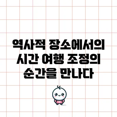 역사적 장소에서의 시간 여행: 조정의 순간을 만나다
