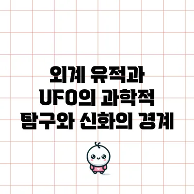 외계 유적과 UFO의 과학적 탐구와 신화의 경계