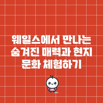 웨일스에서 만나는 숨겨진 매력과 현지 문화 체험하기
