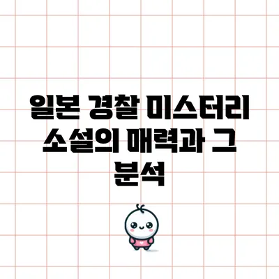 일본 경찰 미스터리 소설의 매력과 그 분석