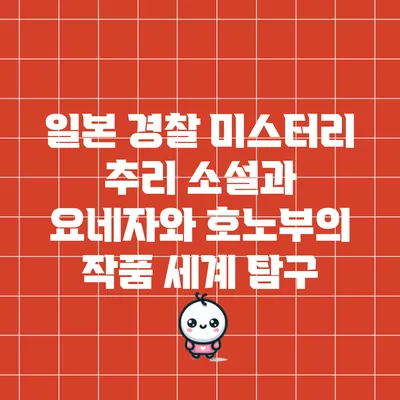 일본 경찰 미스터리 추리 소설과 요네자와 호노부의 작품 세계 탐구