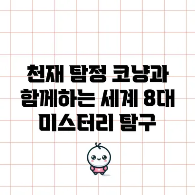 천재 탐정 코냥과 함께하는 세계 8대 미스터리 탐구