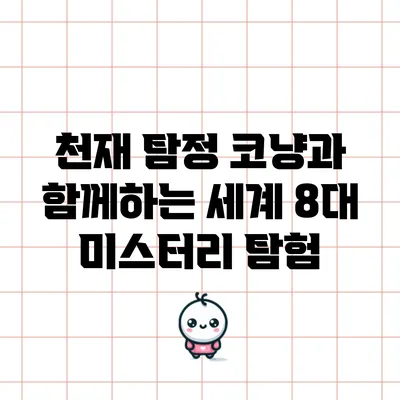 천재 탐정 코냥과 함께하는 세계 8대 미스터리 탐험