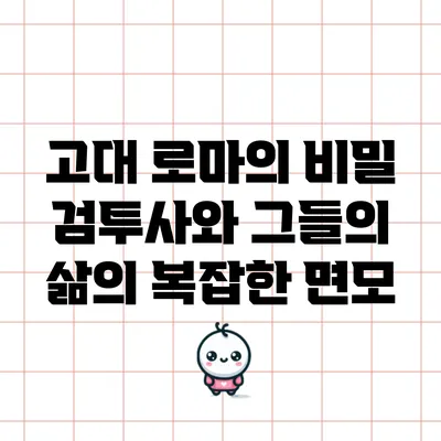 고대 로마의 비밀: 검투사와 그들의 삶의 복잡한 면모
