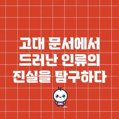 고대 문서에서 드러난 인류의 진실을 탐구하다