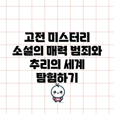 고전 미스터리 소설의 매력: 범죄와 추리의 세계 탐험하기